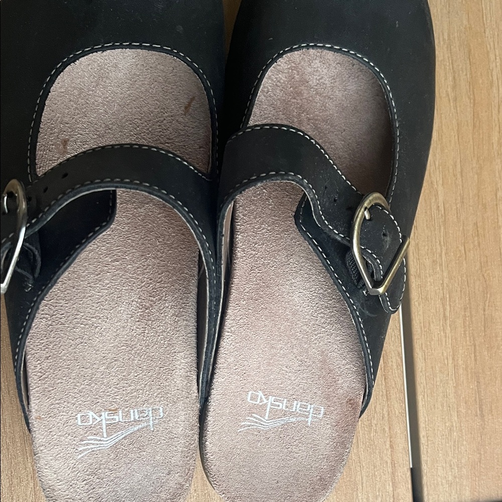 Dansko martina Black Leather Mules with Buckle 38 - Picture 7 of 7